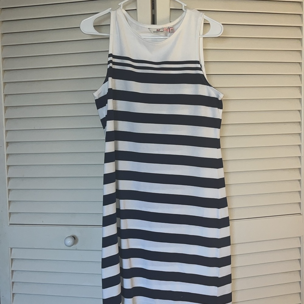 Vineyard Vines Striped Nantucket shift dress XS NWT BLUE/White - Picture 1 of 8